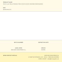 Pack 2 Unid. Malla Parasol Para Coche Uvlock V0103468 Innovagoods