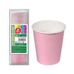 Vasos De Cartón Rosas Baby 200Cc, 24 Uds