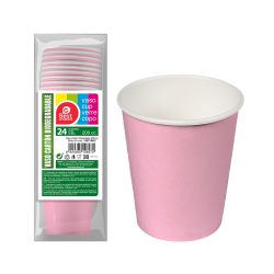 Vasos De Cartón Rosas Baby 200Cc, 24 Uds