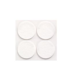 Pack 4 Fieltros Blancos Sinteticos Adhesivos Ø38Mm Plasfix Inofix