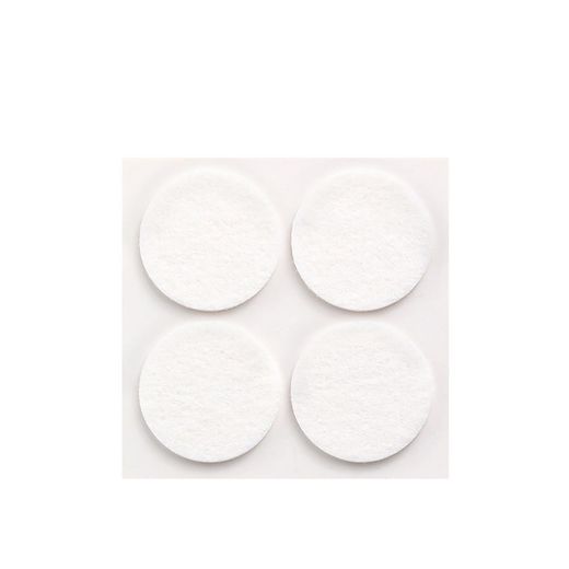 Pack 4 Fieltros Blancos Sinteticos Adhesivos Ø38Mm Plasfix Inofix