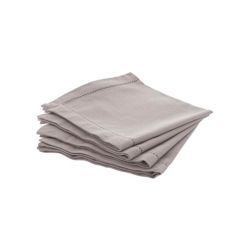 Servilletas De Algodón Color Topo 40 X 40 Cm, 4 Uds