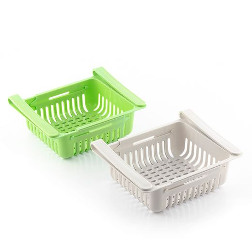 Pack De 2 Organizadores Ajustables Para Nevera Innovagoods