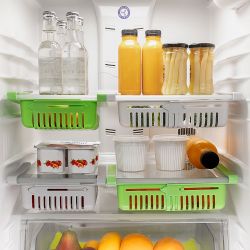 Pack De 2 Organizadores Ajustables Para Nevera Innovagoods