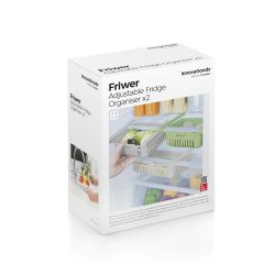 Pack De 2 Organizadores Ajustables Para Nevera Innovagoods