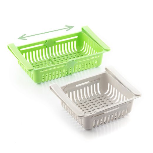 Pack De 2 Organizadores Ajustables Para Nevera Innovagoods