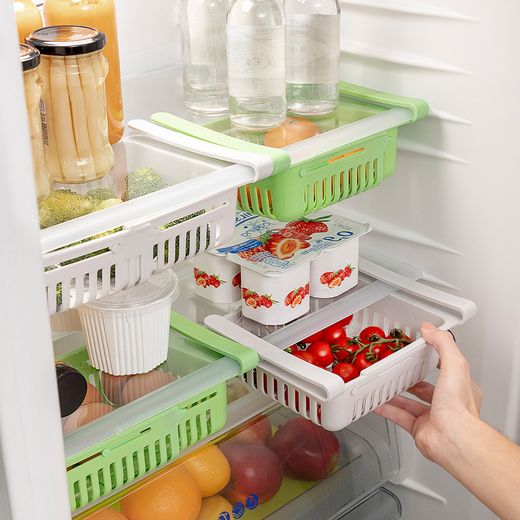 Pack De 2 Organizadores Ajustables Para Nevera Innovagoods