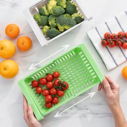 Pack De 2 Organizadores Ajustables Para Nevera Innovagoods