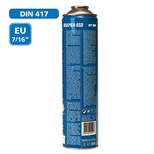 Pack Soplete Segofire Piezo + 3 Botellas. Multigas 300 600Ml Super Ego