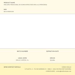 Paellera Tradicional De Acero Esmaltado Ø30 Cm (4 Personas)