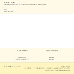 Paellera Tradicional De Acero Esmaltado Ø34 Cm (6 Personas)