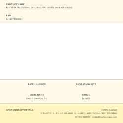 Paellera Tradicional De Acero Pulido Ø34 Cm (6 Personas)