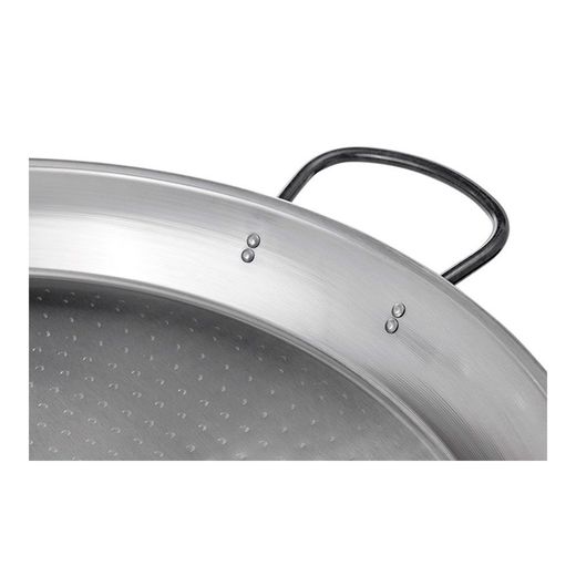 Paellera Tradicional De Acero Pulido Ø70 Cm (30 Personas)