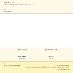 Panel Autoadhesivo Anti Golpes 32 X 40 X 1 Cm