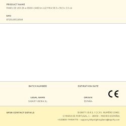 Panel De Led 28 W 6500 K 3400 Lm Luz Fria 59,5 X 59,5 X 3,5 Cm