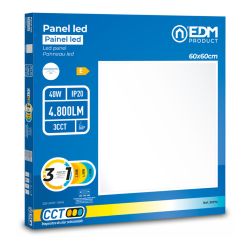 Panel Led, 40 W, 3Cct (3000-4000-6500 K), 4800 Lm, 595 X 595 X 28 Mm
