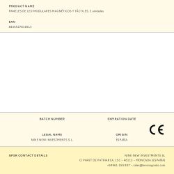 Paneles De Led Modulares Magnéticos Y Táctiles, 3 Unidades