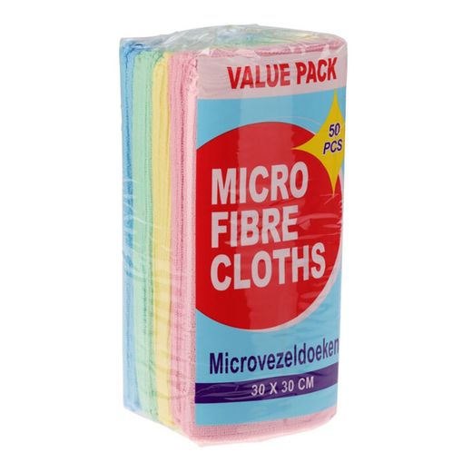 Paño De Microfibra, 30 X 30 Cm, 50 Uds