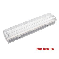 Pantalla Fluorescente Estanca Para Tubo De Led 2 X 22 W (Eq. 58 W) 220 V Ip65 155 Cm