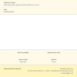 Papel Con Cinta Adhesiva Para Pintor 30 Cm X 20 M