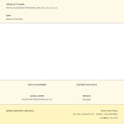 Papel Cuadrado Freidora Aire 16 X 16 X 4,5 Cm