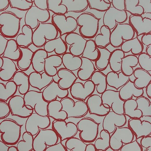 Papel De Regalo Corazones, 70 Cm X 40 M