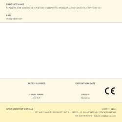 Papelera Con Sensor De Apertura Automática Modelo Alpha Color Plata/Negro 42 L