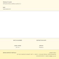 Papelera Pedal Bambu-Blanco 3 L