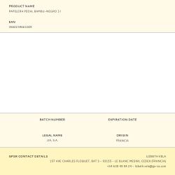 Papelera Pedal Bambu-Negro 3 L