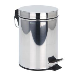 Papelera Pedal De Acero Inox  3 L