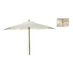 Parasol Para Jardín Con Mango De Madera Ø2,6 X 2,2 M
