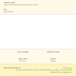 Parrilla Besuguera Inoxidable. 13,5X54Cm Sauvic