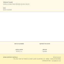 Parrilla Doble Para Pescado 30X35Cm Sauvic