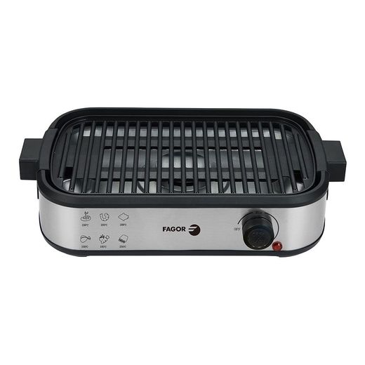 Parrilla Eléctrica Smokeless Con Extractor De Humo 1800 W 44 X 27 X 10,5 Cm