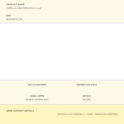 Parrilla Para Verduras 12 Unid.