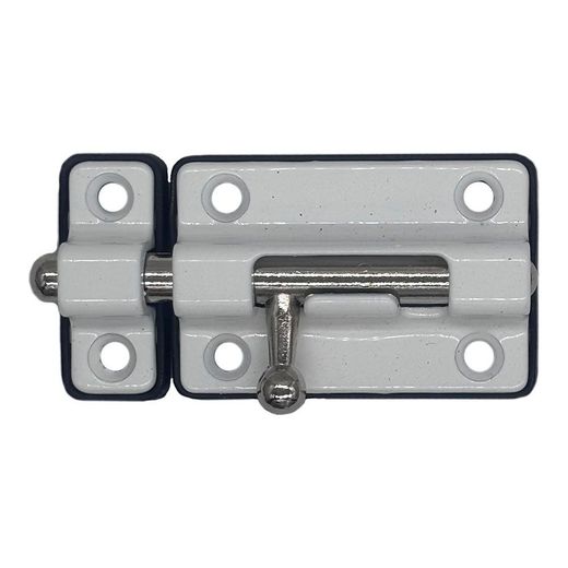 Pasador Cerrojo Base Plástica. 50 Mm Blanco