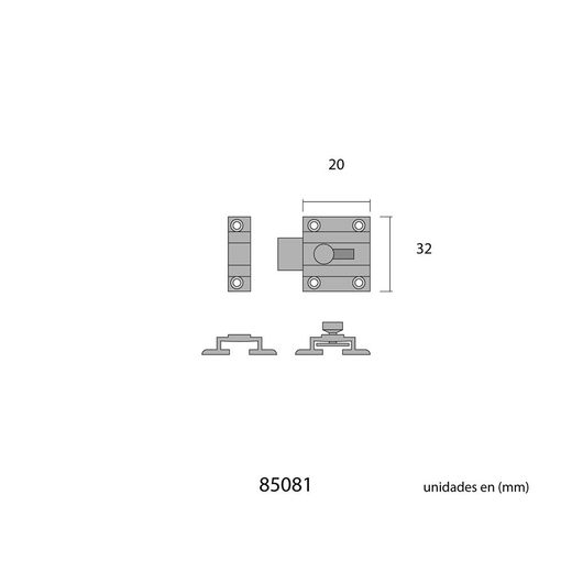 Pasador De Latón Pulido 35Mm