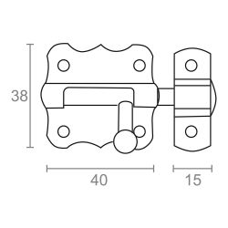 Pasador Ps01, Hierro Niquelado, 40 Mm