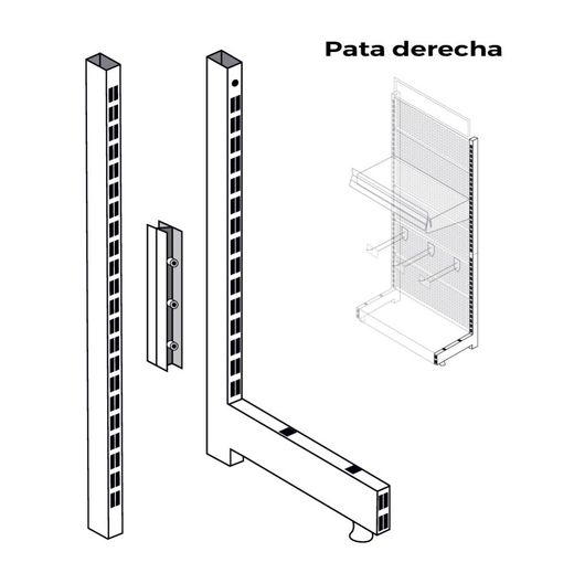 Pata Derecha Para Expositor 00030
