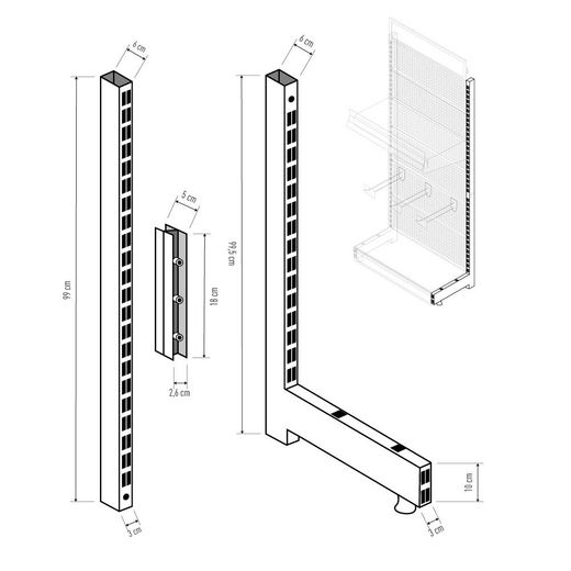 Pata Derecha Para Expositor 00030