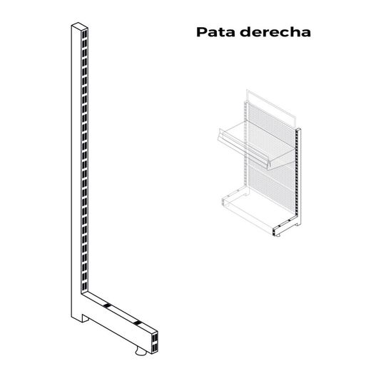 Pata Derecha Para Expositor 00036