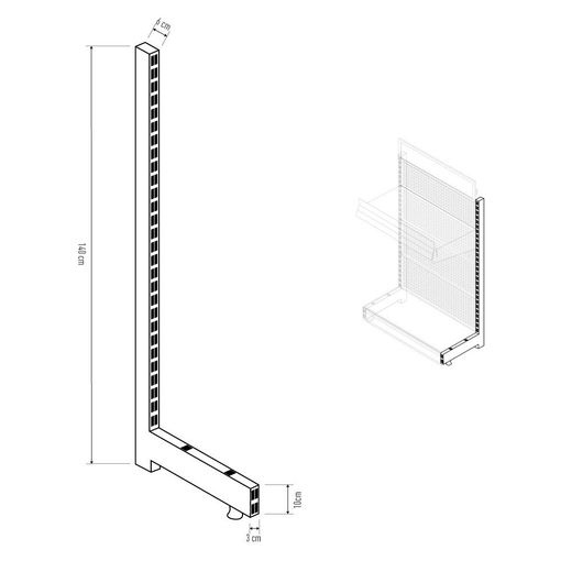Pata Derecha Para Expositor 00036