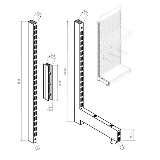 Pata Izquierda Para Expositor 00030