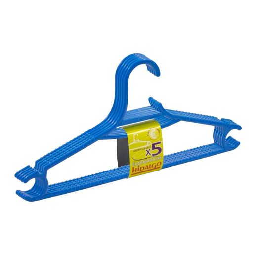 Perchas Económicas Azul, 5 Uds