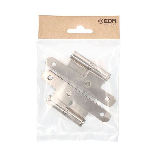 Pernio Sin Remate Pn04 Derecha 100X58Mm  Níquel Satinado