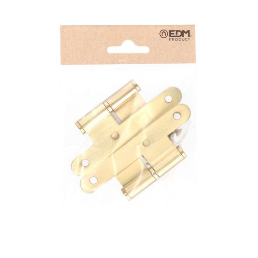 Pernio Sin Remate Pn04 Izquierda 100X58Mm Latón Satinado