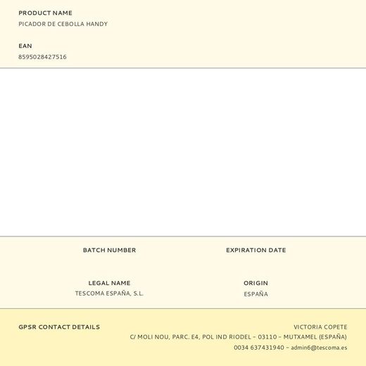 Picador De Cebolla Handy