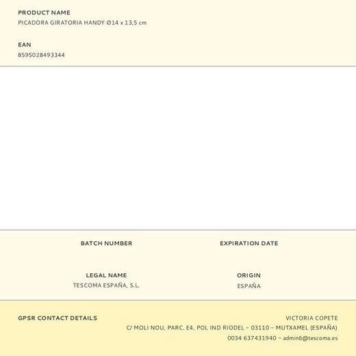 Picadora Giratoria Handy Ø14 X 13,5 Cm