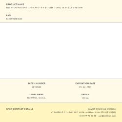 Pila Alkalina Power Life 6Lr61 - 9V 26,5 X 17,5 X 48,5 Mm, Blister