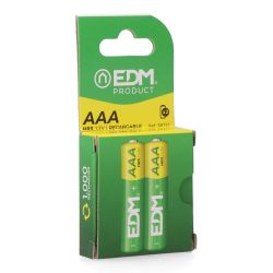 Pila Recargable Eco-Series Aaa - Hr03 950Mah, Ø10,5 X 44,5 Mm, 2 Uds